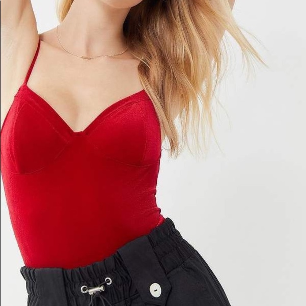 Out from Under Velvet Bustier Bodysuit